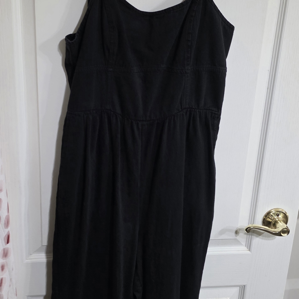 Old Navy Denim Black Romper Black